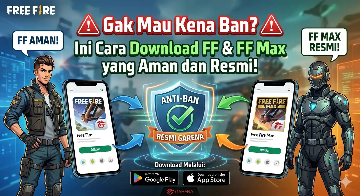 Gak Mau Kena Ban Ini Cara Download FF 
